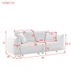 78.8'' Modern Couch for Living Room Sofa,Solid Wood Frame and Stable Metal Legs, 2 Pillows, Sofa Furniture for Apartment