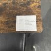 Dining Set for 5 Kitchen Table with 4 Upholstered Chairs, Rustic Brown, 47.2'' L x 27.6'' W x 29.7'' H.