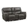 Plush Modern Living Room Sofa Set 2pc Power Reclining Sofa and Loveseat Gray Microfiber Upholstery USB port Solid Wood Frame Furniture