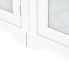 [VIDEO provided] ON-TREND Minimalism Entertainment Wall Unit with Bridge, Modern TV Console Table for TVs Up to 70", Multifunctional TV Stand with Tem