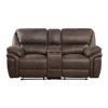 Plush Modern Living Room Sofa Set 3pc Reclining Sofa Loveseat Rocker Reclining Chair Brown Microfiber Upholstery Solid Wood Frame Furniture
