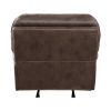 Plush Modern Living Room Sofa Set 3pc Reclining Sofa Loveseat Rocker Reclining Chair Brown Microfiber Upholstery Solid Wood Frame Furniture