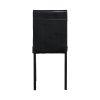Furniture 5 Piece Metal Dinette Set with Faux Marble Top - Black,dinning set,table&4 chairs