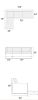 Modern 3pc Sectional Sofa Set Reversible Chaise Sofa Ottoman Gray Linen Like Fabric Living Room Furniture Couch