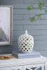 D8.5x11.5" Ballas Bird Lidded Jar