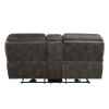 Plush Modern Living Room Sofa Set 2pc Power Reclining Sofa and Loveseat Gray Microfiber Upholstery USB port Solid Wood Frame Furniture