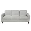 Living Room Sets Furniture Armrest Sofa Single Chair Sofa Loveseat Chair 3-Seat Sofa (ChairLoveseat Chair&3-Seat Sofa, Light Gray)