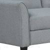 Living Room Furniture Armrest Single Sofa and Loveseat Sofa (Gray)