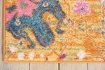4' X 6' Sunset Floral Power Loom Area Rug