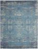 8' X 10' Blue Southwestern Power Loom Area Rug