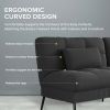 Convertible Futon Sofa Bed Upholstered Futon Couch Fabric Sleeper Sofa