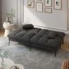Convertible Futon Sofa Bed Upholstered Futon Couch Fabric Sleeper Sofa